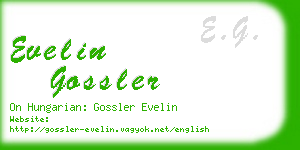 evelin gossler business card